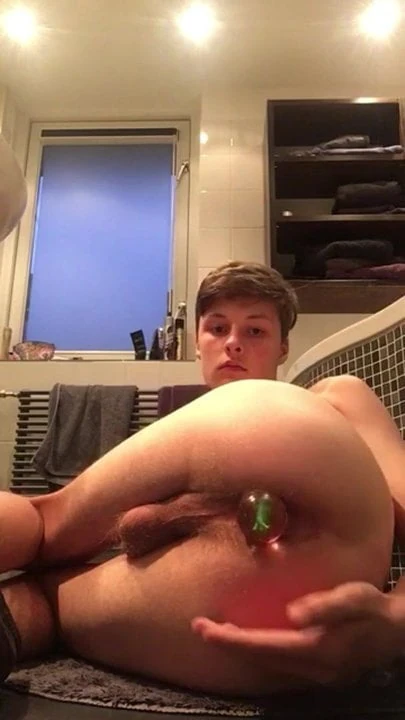 Boy open his ass