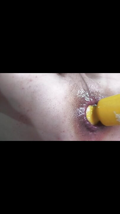 a big gape and slow motion