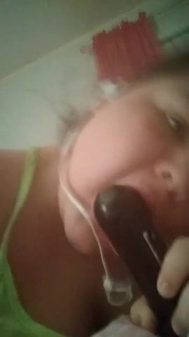 Pretend to suck cock