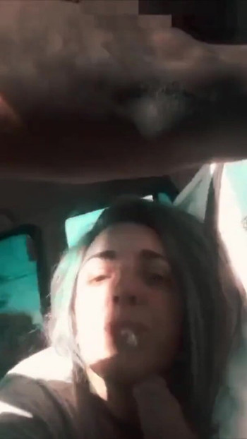 Jaw-dropping moment from "I suck horny cock in the car"