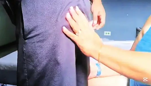 At the end of the cock blowjob, my girlfriend's grandmother squirted when I put my cock in her