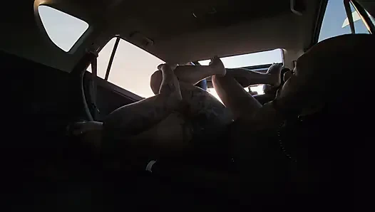 FUCKING THE HOT BBW'S ASS UNTIL SHE CUMS INSIDE THE CAR