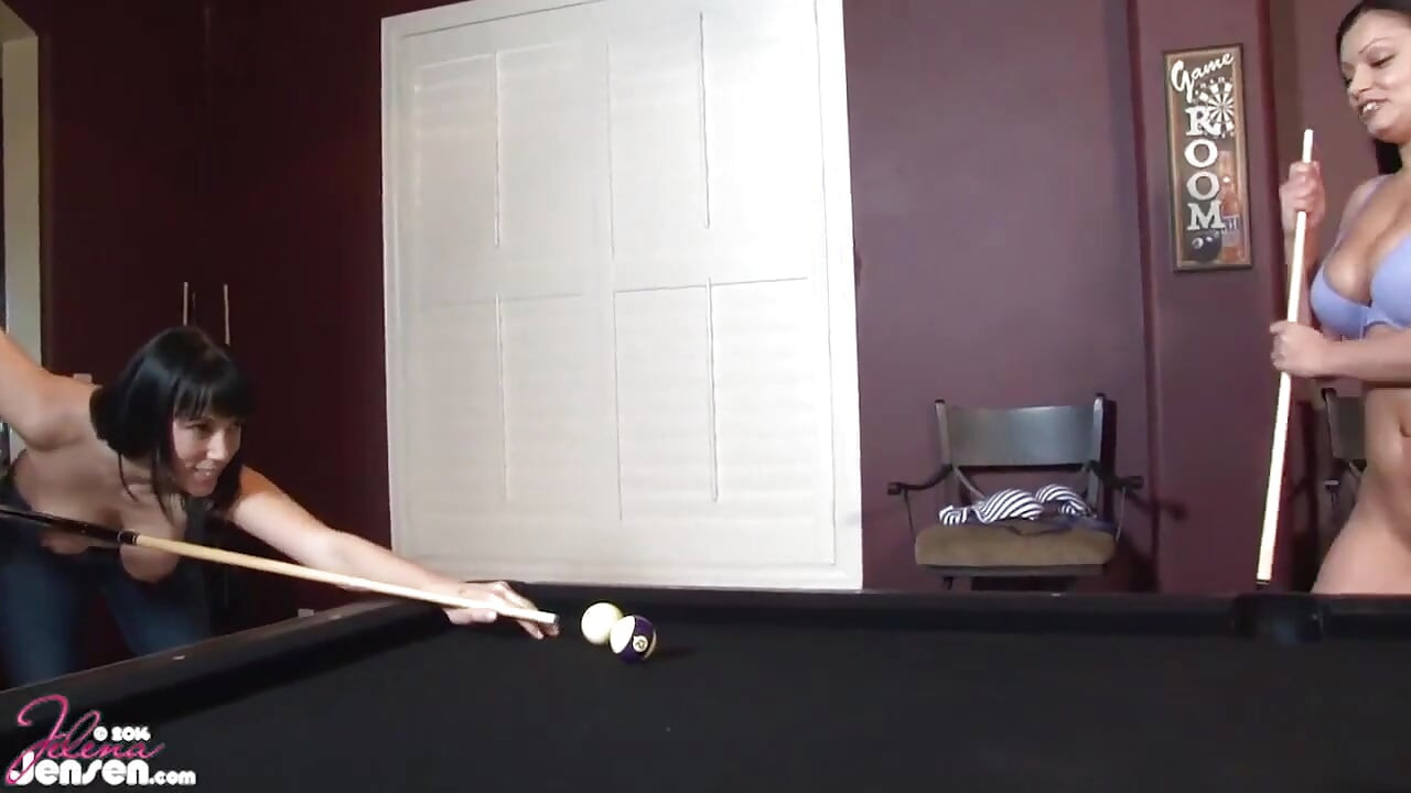 Let's Play Strip Pool! Jelena Jensen and Aria Giovanni!