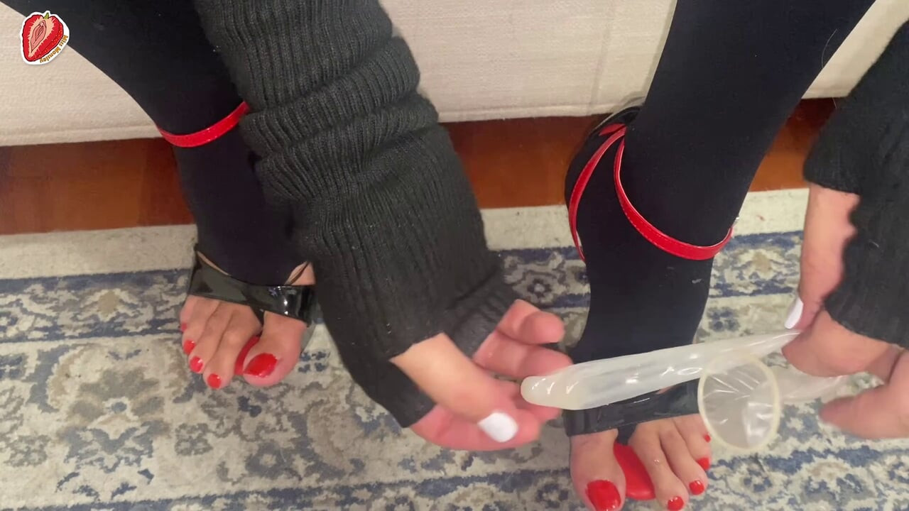 Lepka gets fucked by a black cock. She pushes the wide, thick hunk deep into her ass until she cums on her little feet.