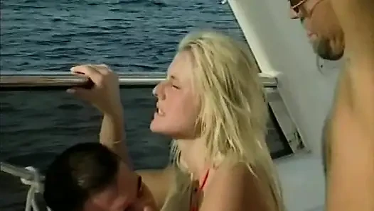 Her Husband Says That She Also Has to Fuck His Friend on the Boat