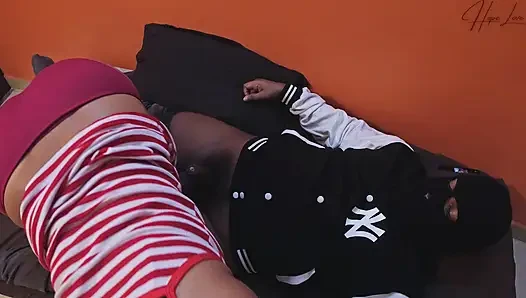 Big Boobs Stepsister Share Bed with Stepbrother