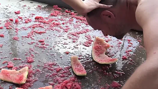 Watermelon feeding!