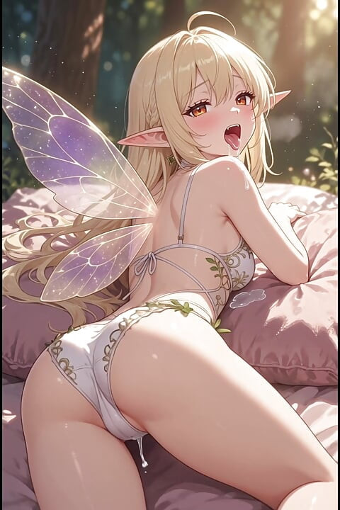 Blond Elf Anime Girl