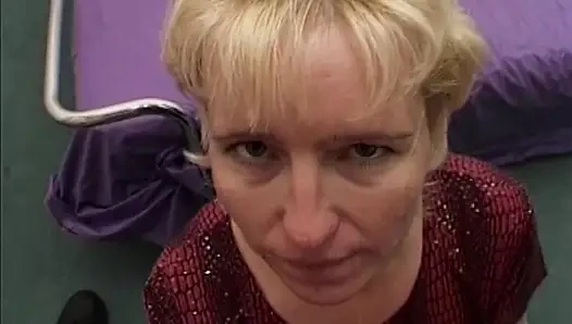 Horny Blonde MILF Fingered and Toyed to Explosive Orgasm