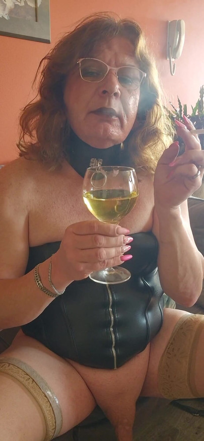 Emotional moment from "Smoking and enjoying a delicious drink"