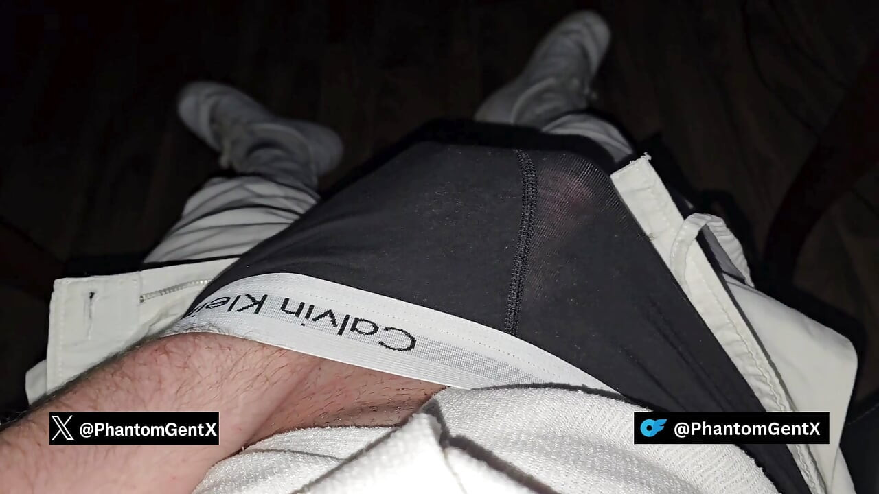 German Daddy rubs his hard bulge after work - PhantomGentX