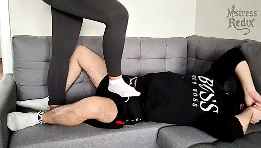 Ballbusting Session Socks #1: Kicking, Slapping & Squezezing