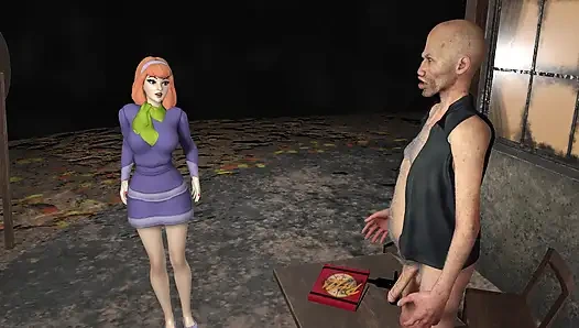 Daphne si cewek hot rambut merah dientot habis-habisan sama kontol besar pria tua