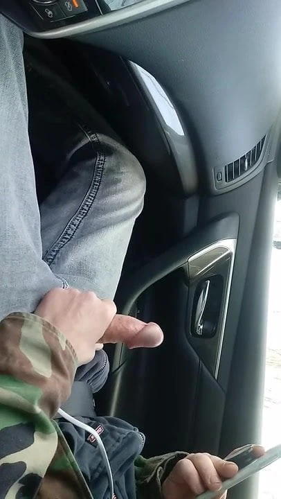 In the car