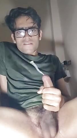 Solo Indian Amateur Boy Jerking off Cumshot