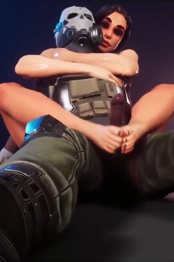 Wild Life Soldier Getting a Femdom Footjob