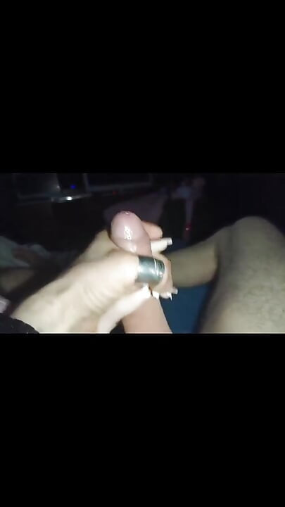 French Manicure Very Cute Handjob Performed by My Sex Doll Cindy