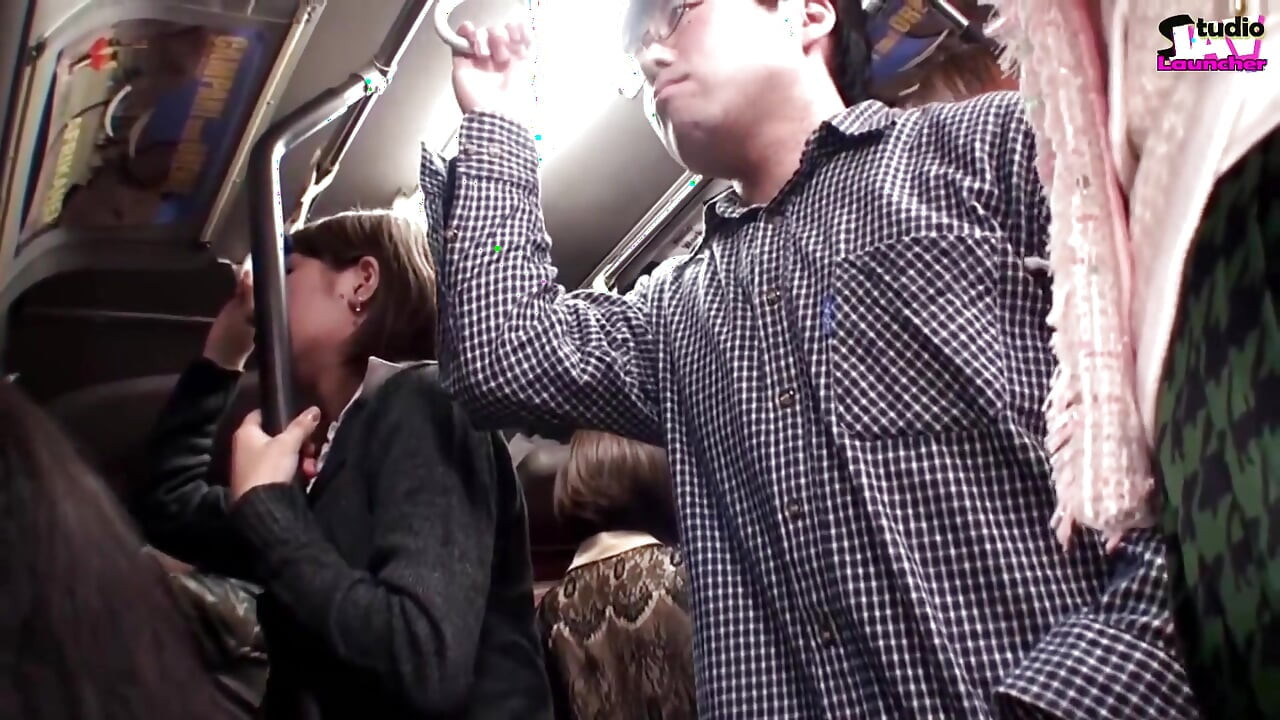 Caught in the Crowd, Alluring Wives Turn the Tables and Play with His Rising Tension on a Packed Bus - Scene4