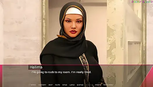 Мир наслаждения Sharmota - мусульманская молодая дама занимается аналом с Хабиби 1