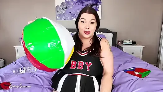 Strandball-blow-up-herausforderung