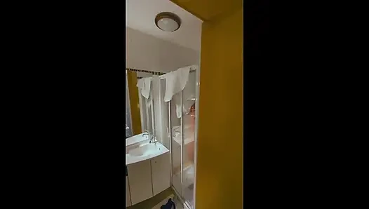Fresh out of the shower, slow and passionate sex on the bed - French couple Emile & Amelie