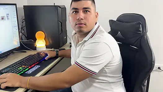 Home alone with my stepbrother, I need some cum