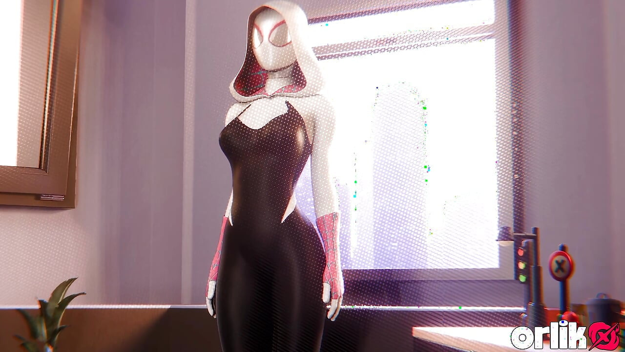 Gwen Stacy (pók-gwen) több pozícióban is megbassza Pókembert - 3D Marvel Rule34 pornó