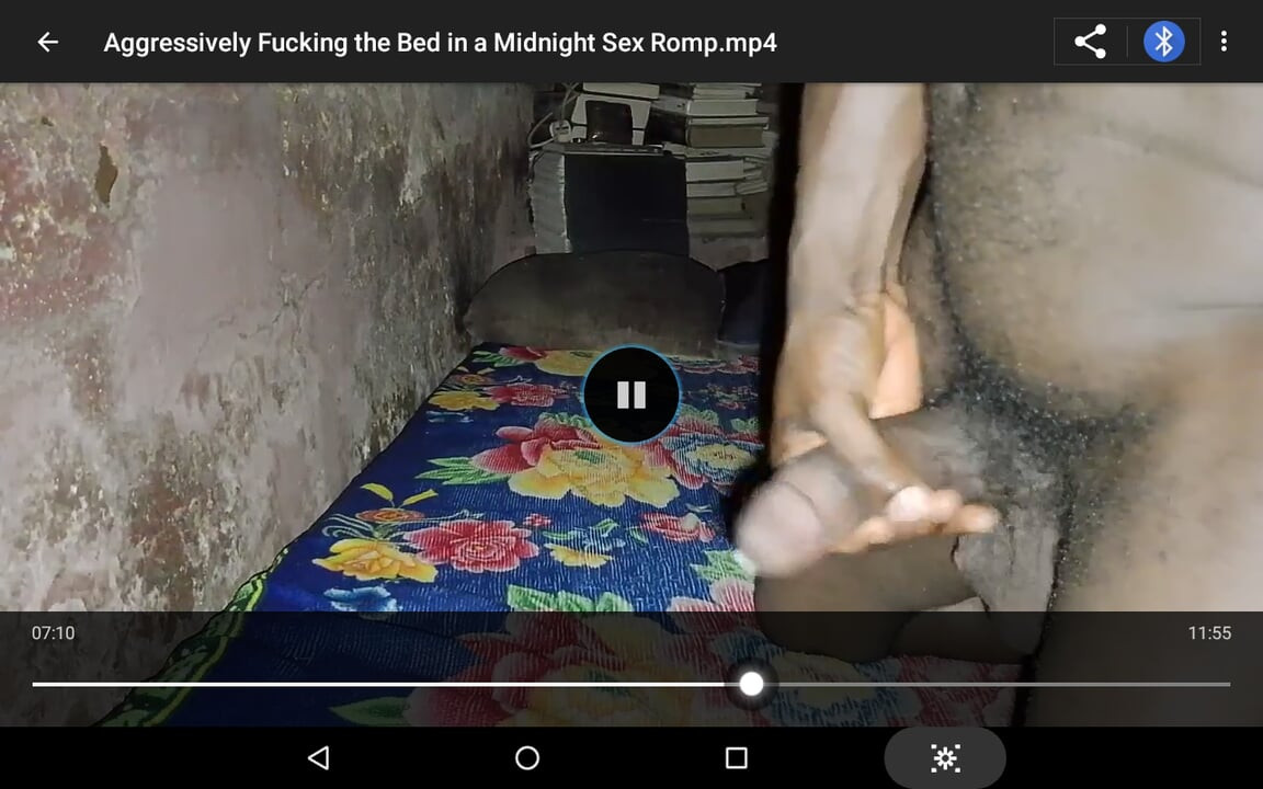 Aggressively fucking the bed in a midnight sex romp: it gives joy to get off the congealment of your sperm time to time.