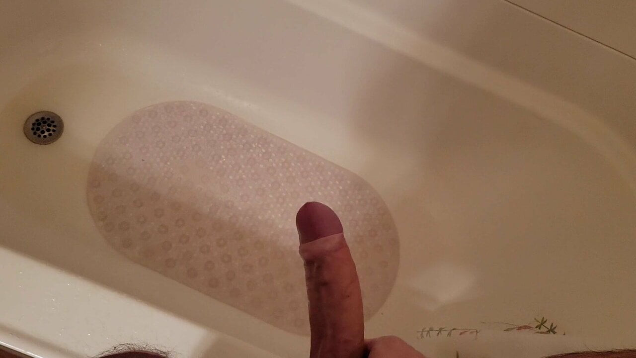 Pissing and stroking it 2