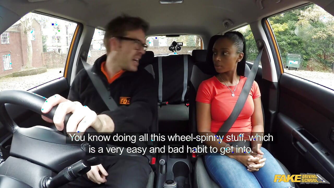 Fake Driving College - Fake Driving College Instructor Saves a Clueless Student From Failure with a Hard Cock Riding