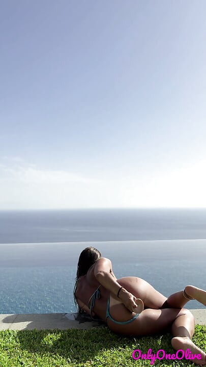 Poolside Ass Play and Anal Fun for Petite Wife