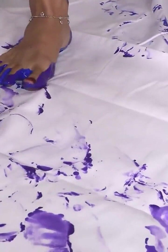 Transforming Empty Canvas Into a Masterpiece for Foot-loving Men