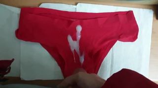 Rood panty klaarkomen 001