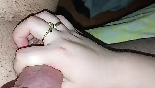 Passionate smoking and jerking off