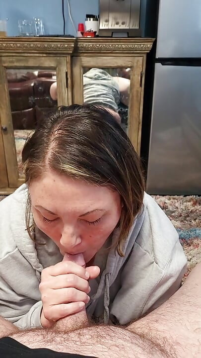 Works so hard for the cum beautiful passionate sexy milf loves cum and cumming cums again and again sucking his cock so good