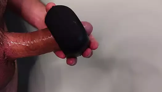 First Time with a Vibrating Ring Stroker