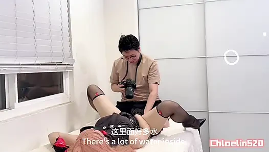 Chloe Lin Permainan Pemotretan Panas Cosplay Disetubuhi Oleh Komandan