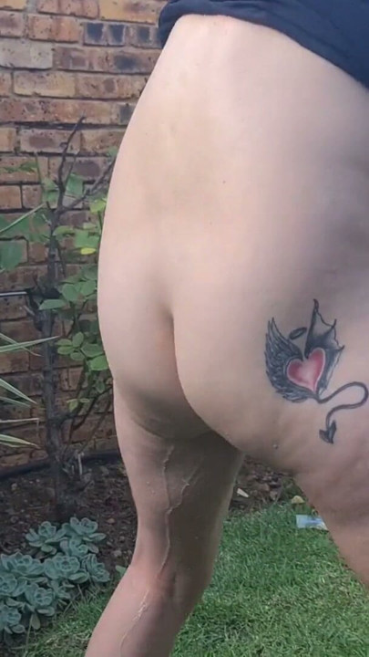 Petite slut squirting water out her asshole outside fun time naughty petitemia solo | Clip 1