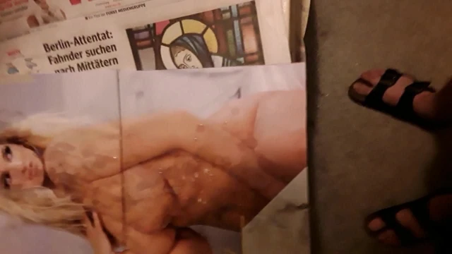 21th cumshot on my big boobs calendar