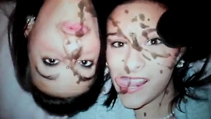 Splatter 2 yüz - ekranda boşalma