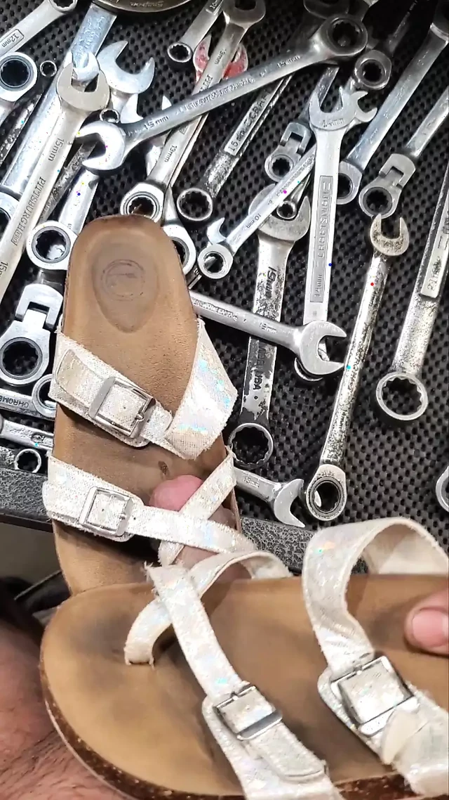 bought dirty sandals from Facebook marketplace