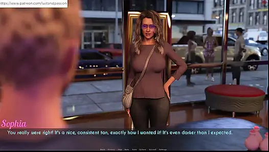 AWAM - Zac half Sophia beim gebräunungssalon