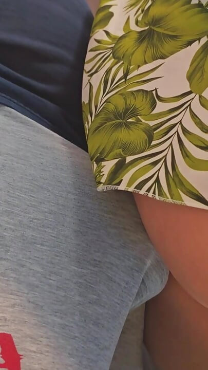 Risky Touch On Public Bus! Random Guy Slide His Dick Under Her Skirt And Ejaculate Inside Girl's Panties