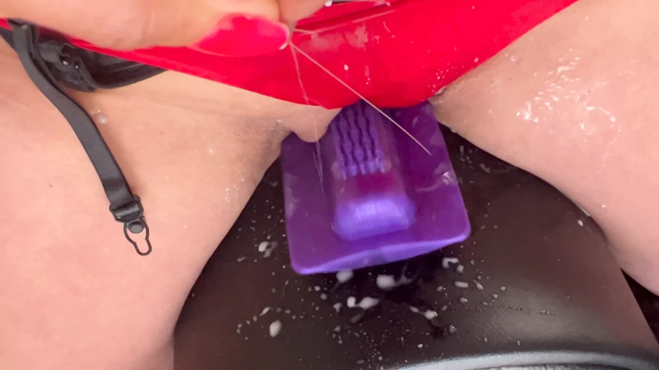 Sybian #7 – Spraying Milk All Over The Sybian