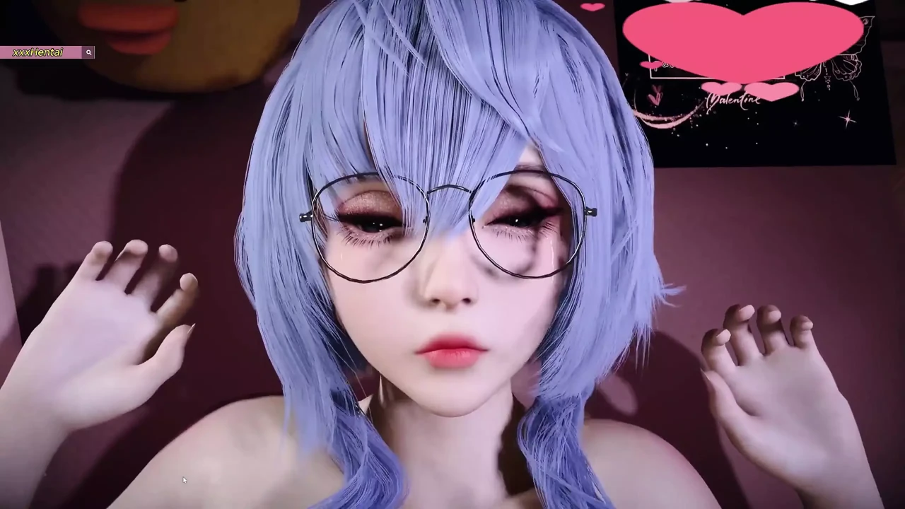 Beauty Lustful Young Girl - 3D Animation