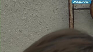 Amateur boy sucks a monster cock to a mouth cumshot