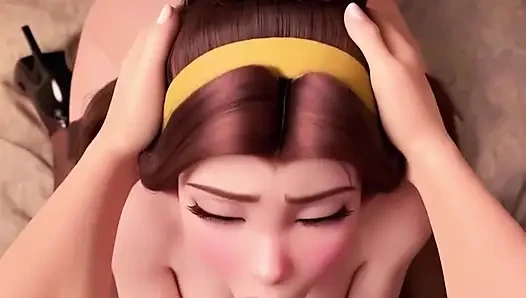 Belle из Красавица и Чудовище, мультяшная 3D анимация