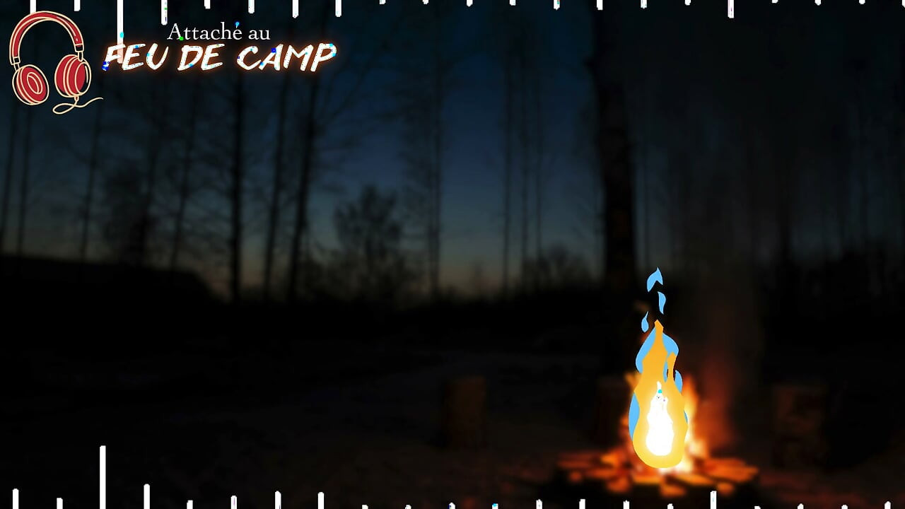 Attaché au feu de camp - French audio JOI ruined orgasm