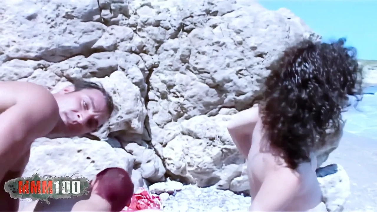 Steffy: Steffy and Katia French Babes in Wild Beach Foursome with Jorge and Terry Double Penetration and More