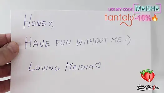 Ein geschenk für meinen freund, um ein anderes loch zu füllen, während ich weg bin.